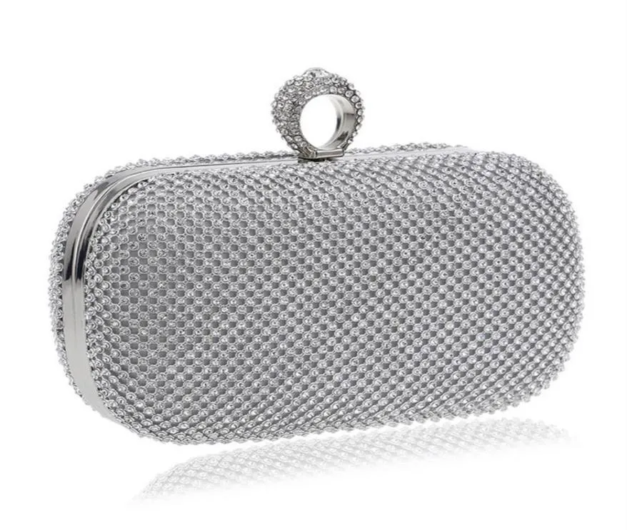 Sacs d'embrayage en soirée Sac de soirée Diamondstudde avec sac d'épaule Chain Women 039 Sac à main portefeuille Sac de soirée pour Wedding2882919264482543