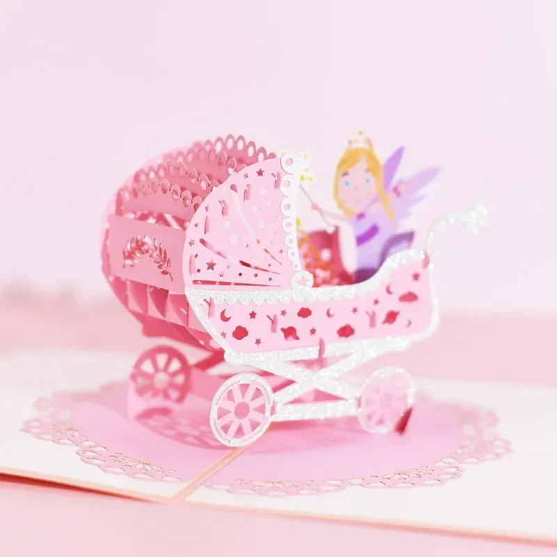 Carte D'anniversaire Pop-up 3D - Avec Ballons, Enveloppe Et Carte De Vœux, Pour Fille, Sœur, Amie (10 Ans)