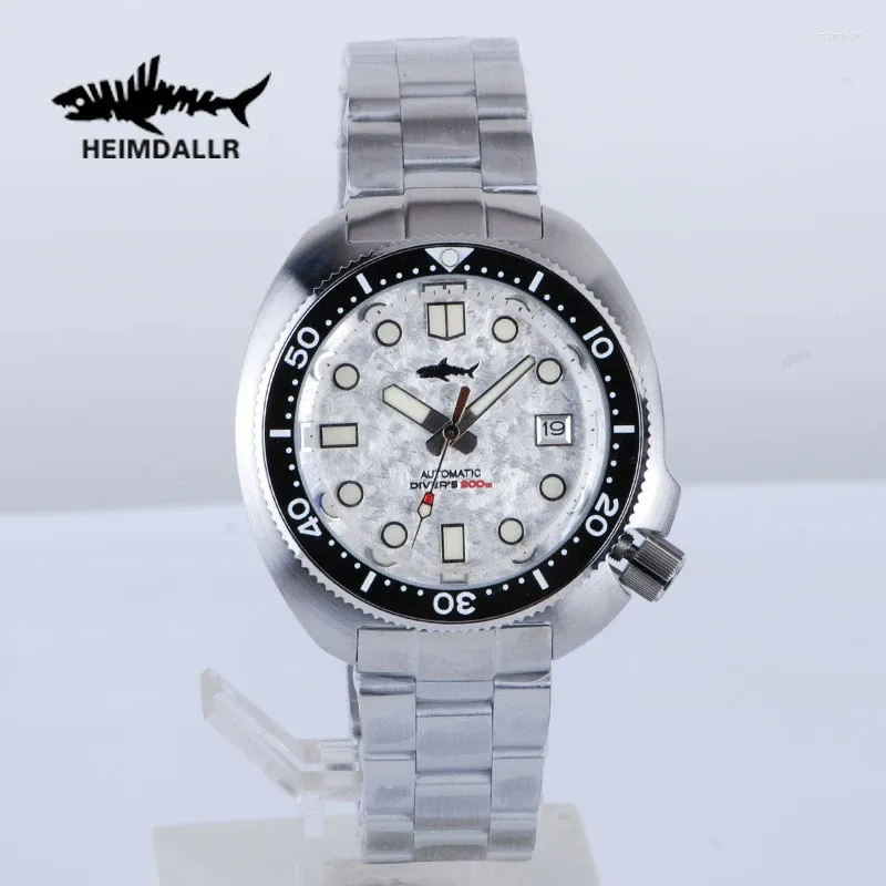 ساعة معصم Heimdallr Business Fashion Men's Watch Vintage Sports Sapphire NH35 Automatic Mechanical 30ATM مقاومة للماء مضيئة