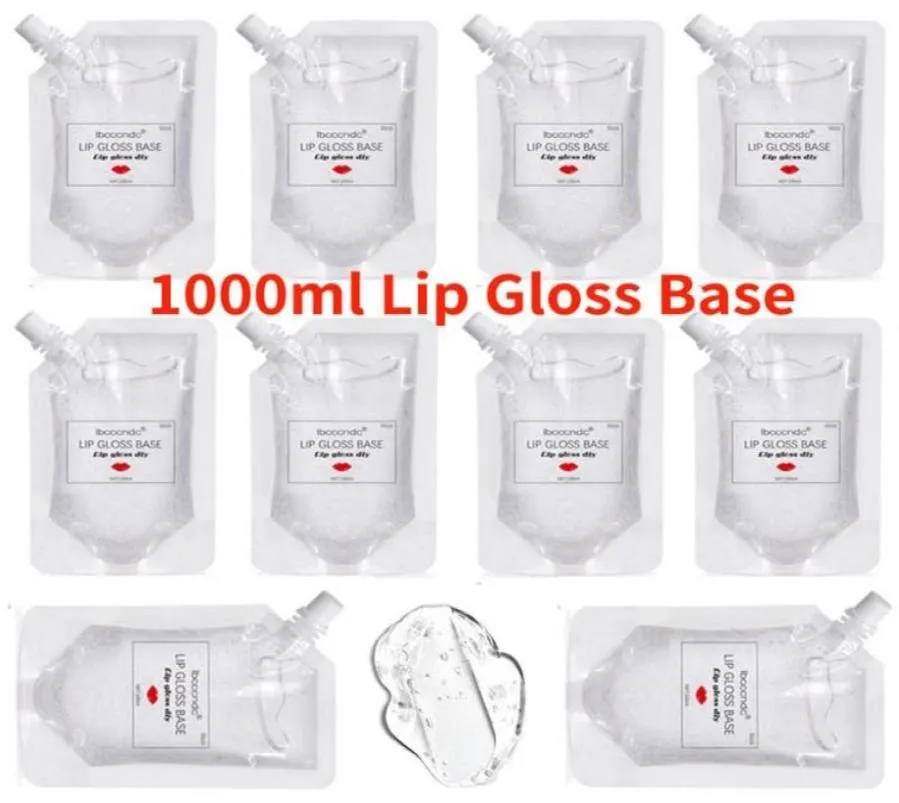 1000 ml DIY Clear Lipgloss Base Oil Non -Stick Fuktgivande läppstift Material Gel Lip Gloss Base Handmased Liquid Lipstick Makeup303Y5627106