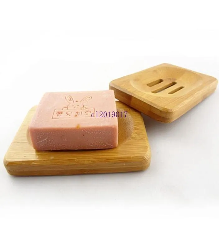 300 pcs Naturel Bamboo Savon Bambou Plat de savon en bois Contexte de rangement de rangement de rangement de rangement de baies pour plaque de douche de baignoire Bathroo8017752