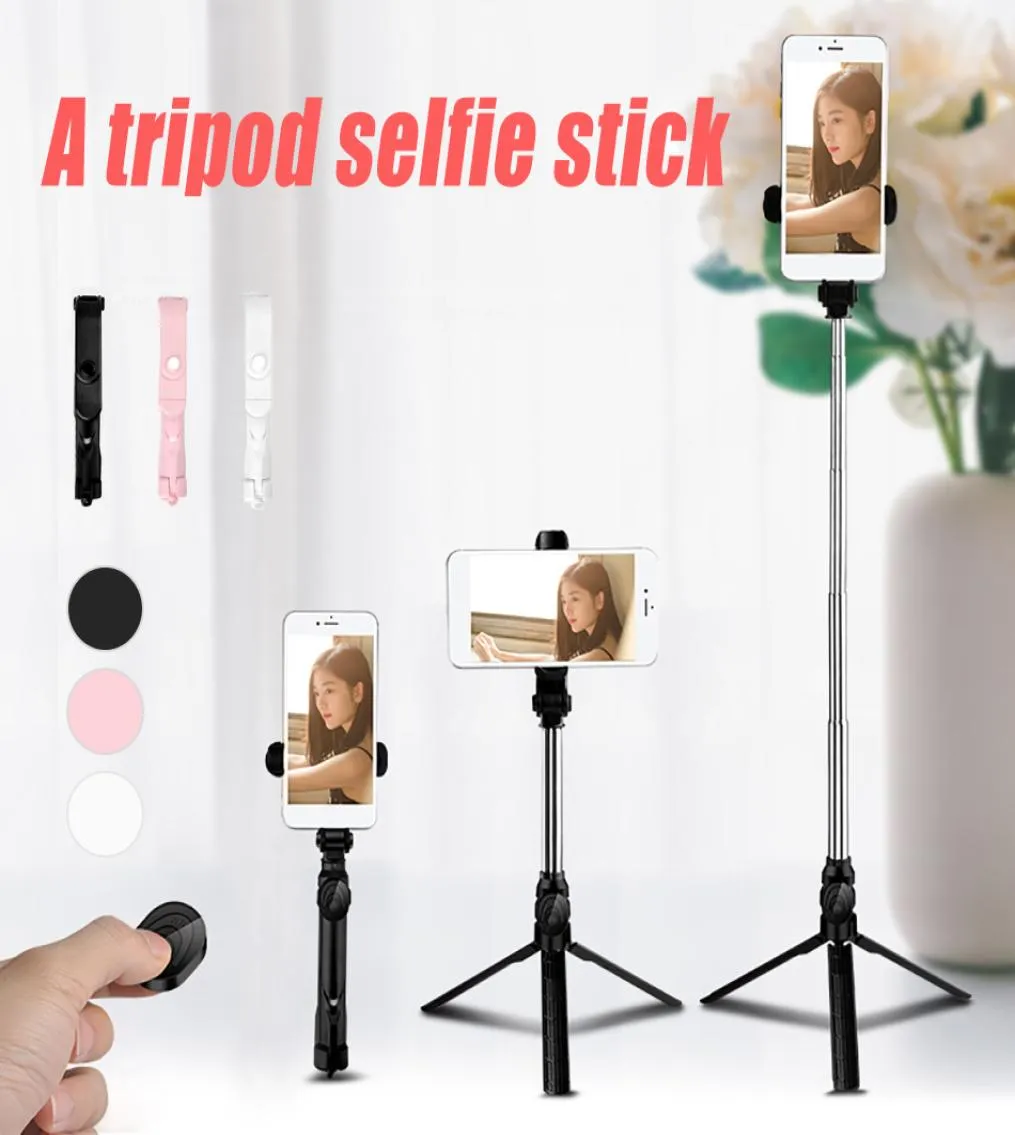 XT10 Selfie Stick Bluetooth Mini TripoD Extenderable Handheld Self Portrait med Bluetooth Remote Shutter för mobiltelefontablett8131874