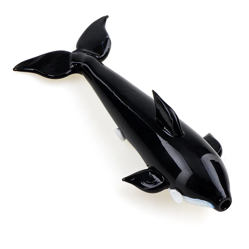 Nouveau bang en verre dolphin assez portable en verre bang soufflé à la main unique