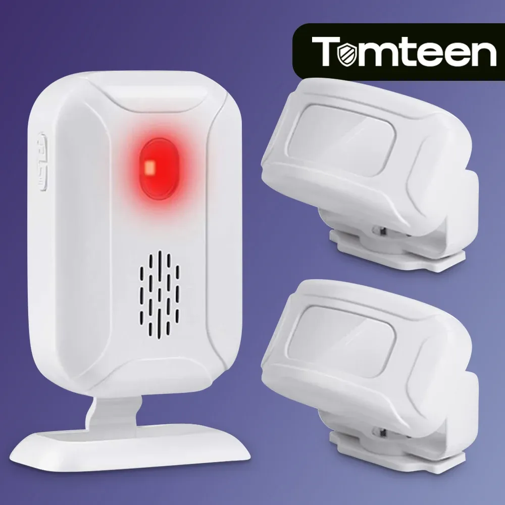 Detector Tomteen Motion Detectoren Alarm draadloze oprit alarmsystemen Deursensor Alert Chime Infrarood PIR Motion Sensor Home Beveiliging