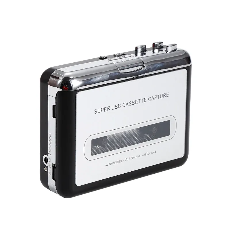 Игроки USB Cassette Converter Cassette Tape в MP3/WAV Digital Audio Music Player Перезаряженные кассетные рекорды игроки игроки