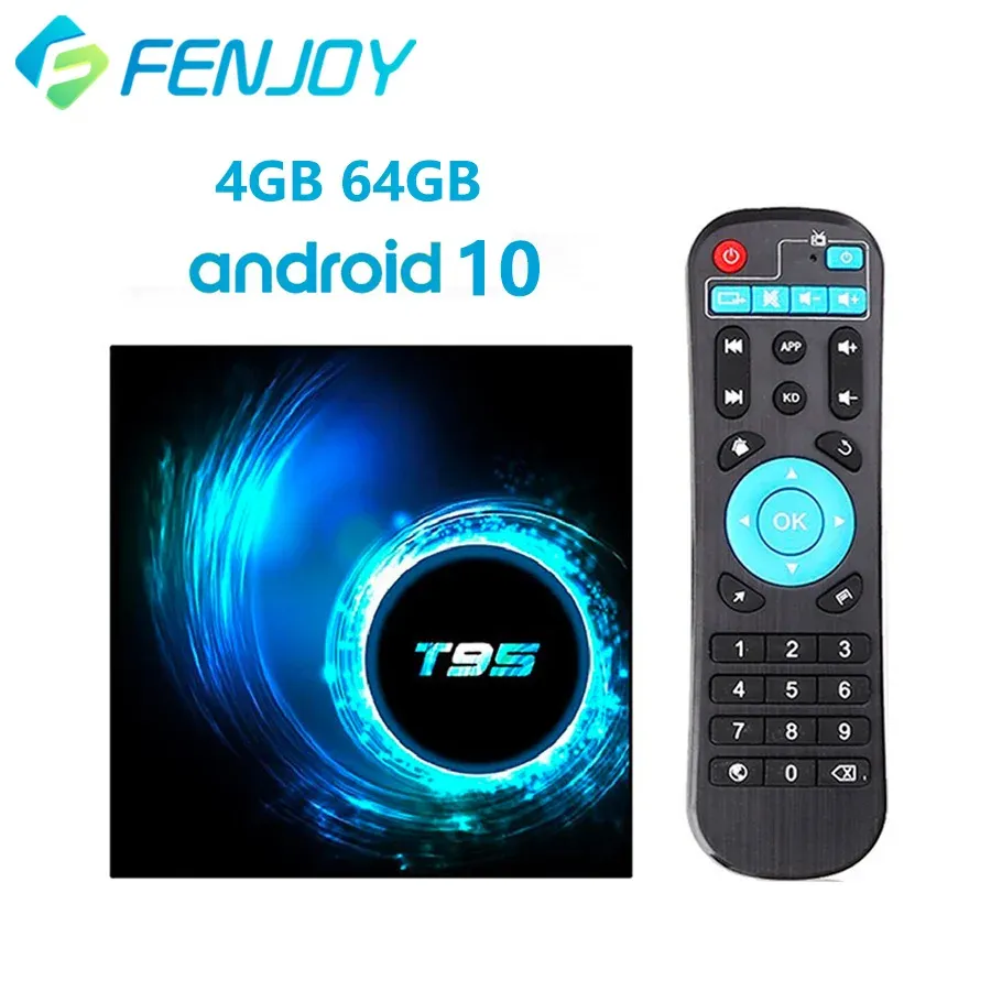 Box T95 H616 Smart Android TV Box Android 10 WiFi Support BT 6K 3D YouTube Google Play 4G 64 GB SET TOP Box 2022 Media Player