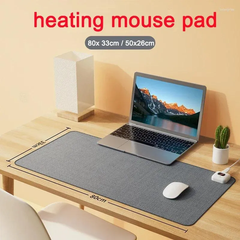 Halılar 52x26cm Isıtma Isıtmalı Mouse Pad Mat Ofis Masaüstü Isıtma Masası Kış Şekar Eliniz Isıtma 80X 33cm