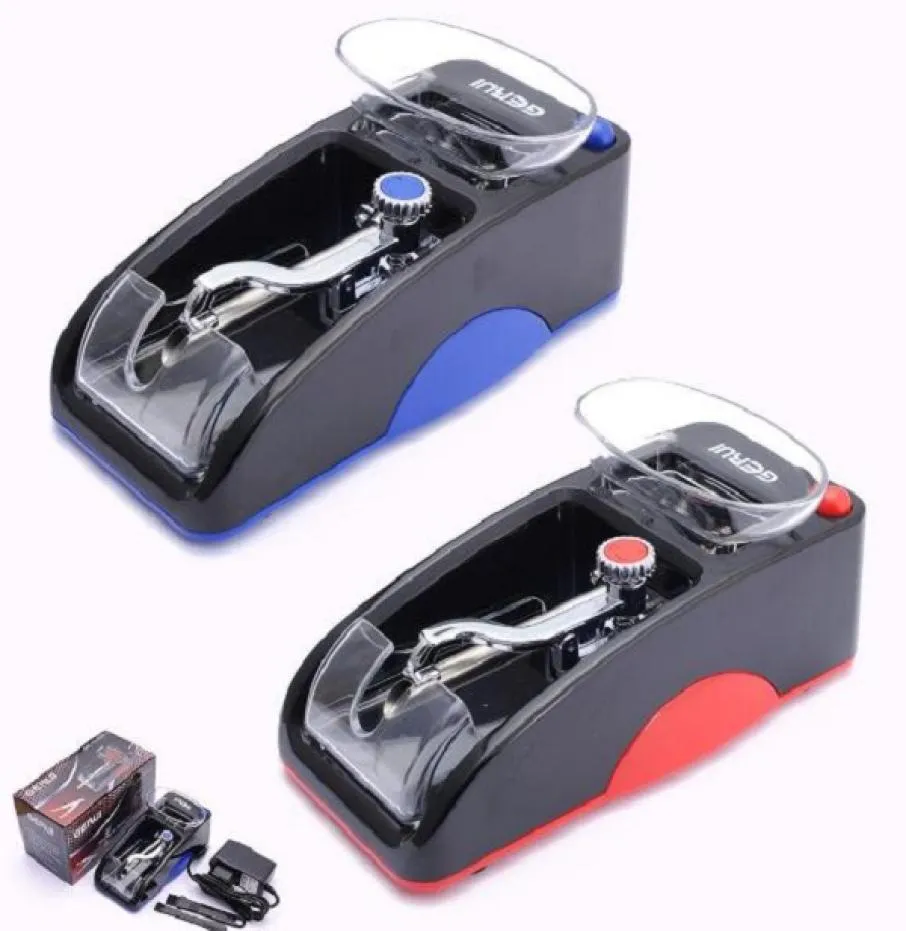 Tobaksautomatisk rullningsmaskin Electronic Electric Rolling Roller Erui Cigarett USAeu Laddar Injektor Maker Tool för tom 4782020