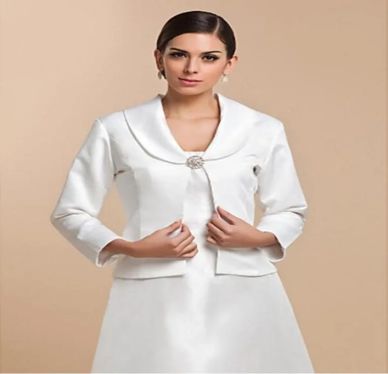 Nuovo cappotto per matrimoni in raso a maniche lunghe vintage su misura per le navi da wedding wedding wedding jackets7907395