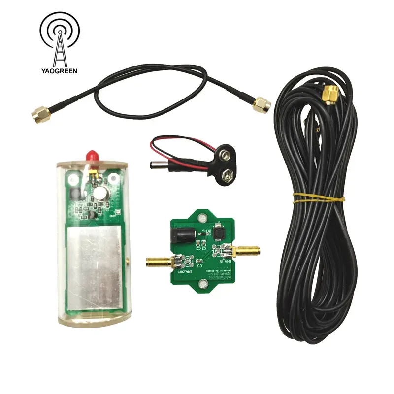 Radio Yaogreenham Miniwhip MF HF VHF SDR Miniwhip Shortwave Active Antenna för malmrörstransistor Radio RTLSDR Få Hackrf One