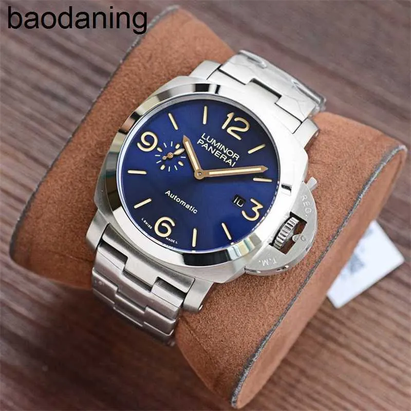 Men's Designer Panerass Watch Fashion for Mens Mechanical Automatic Sapphire Mirror 45mm 13mm 904 Steel Strap Italy Sport Wristwatch Style