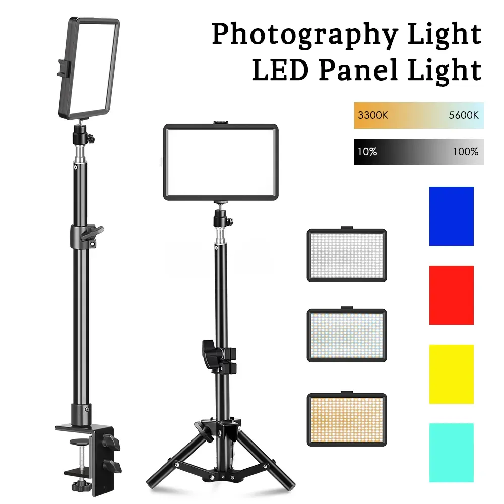 Monopodi SH SH Video Video Pannello Light Fotografia Lampada Kit di lampada per fotografie Streaming YouBube Live Shoot