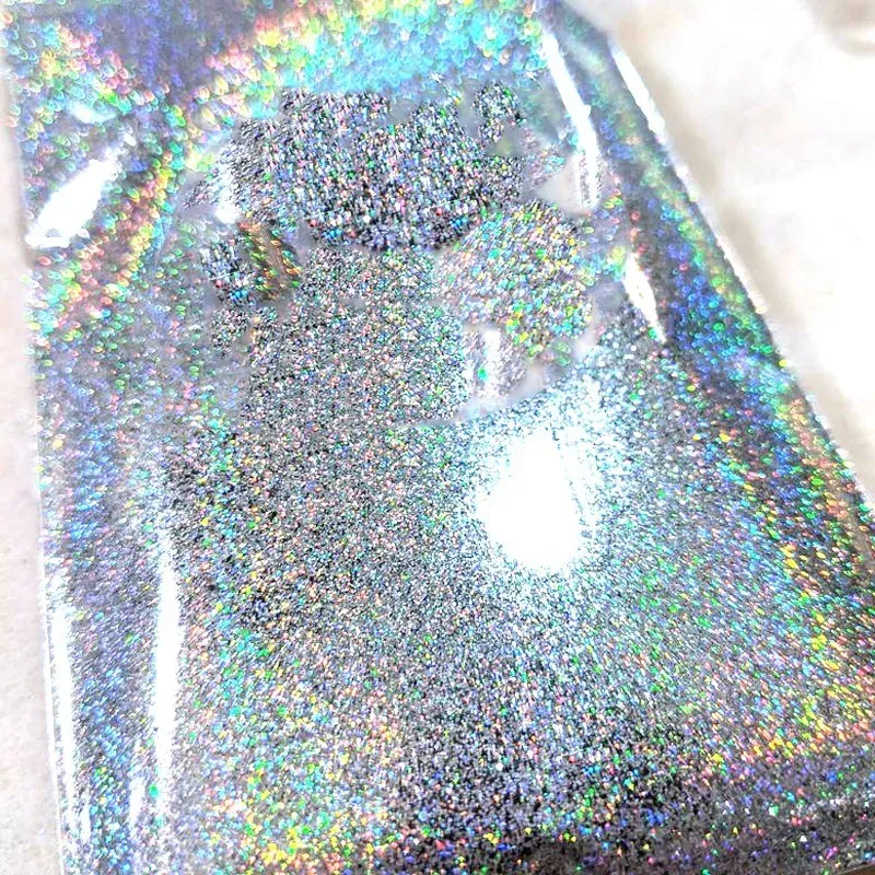 Glitter 1000g/bage holographic laser nail nail powder powder shiny 1 kg silver nail nail fine glitter chrome duct decorations manicure decorations