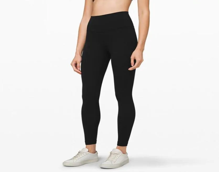 Leggings de tenue de yoga L92 avec pantalon de fitness nude sans couture highwaist hiplifting élastique neufpoint pantalon pour femmes1234217