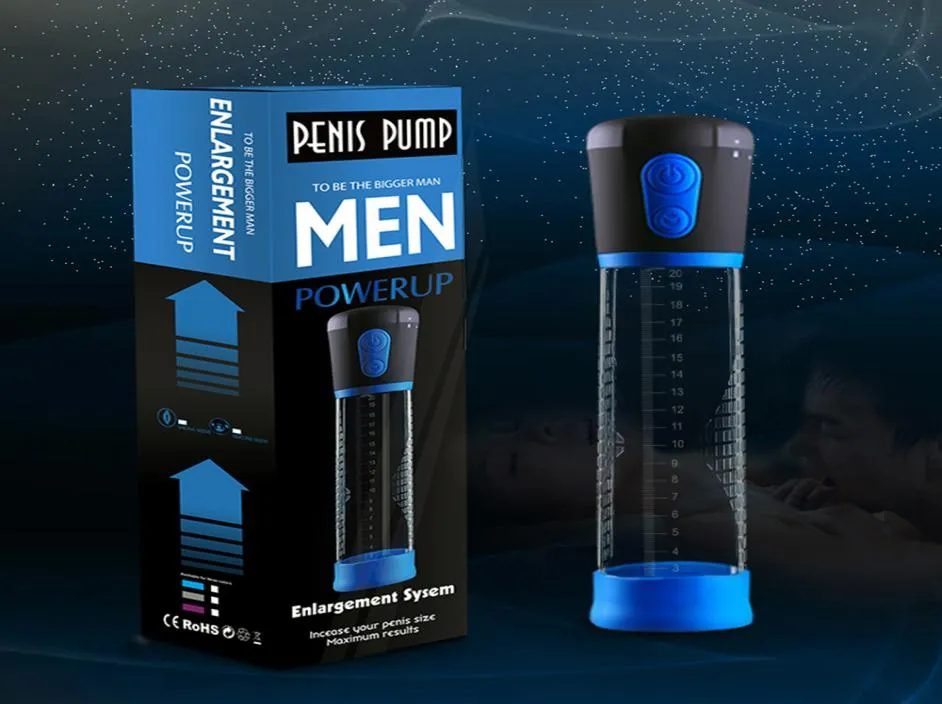 Automatic Electric Penis Pump Enlargement Vacuum Pump Prolong Enhancer Penis Enlarger Extender Adult Sex Toy For Men Gays C19030207344220