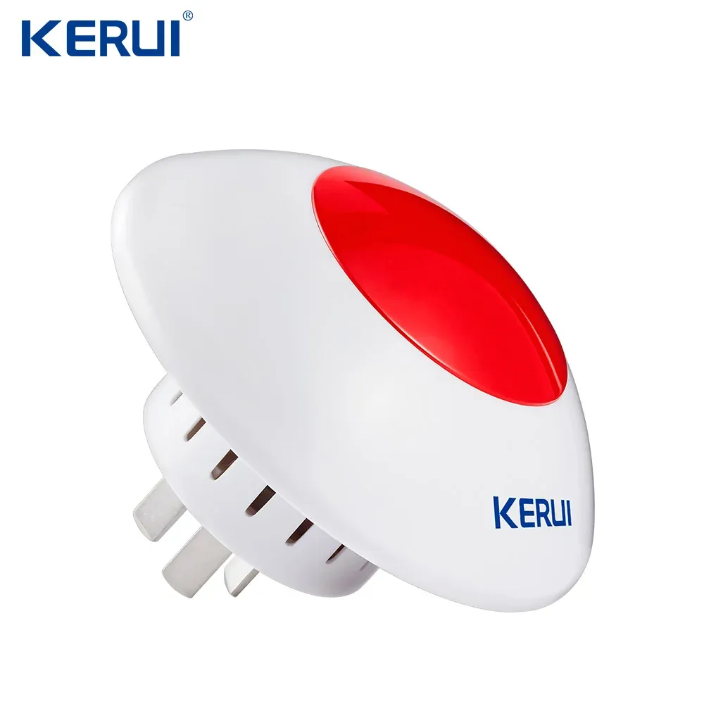 Gloves 433 Mhz Wireless Flash Siren Alarm Siren Horn Red Light Strobe Siren for Home Alarm System Security Kit