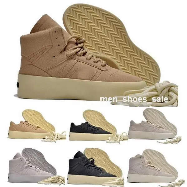 2024 Fog High Low Top Casual Shoes Men Vrouwen Vrees Rivalry of God X Athletics 86 HI LO TALC SUEDE SKATE Trainers Basketbal Sneakers Maat 5.5 - 12