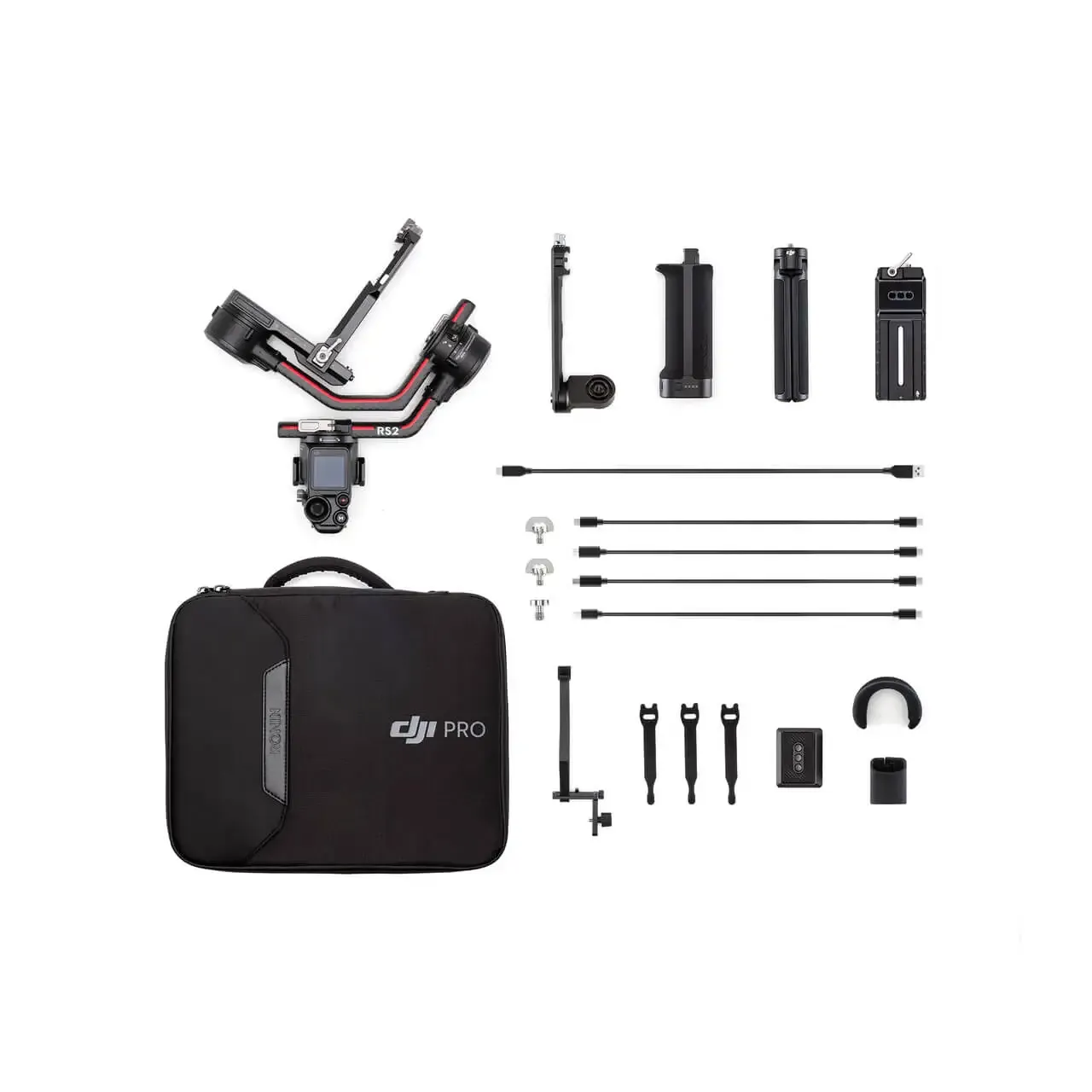 Gimbal 100% original DJI RS 2 Pro combo / rs2 Camera Construction en fibre de carbone cardan avec écran tactile Ronin S2 Nouveau en stock