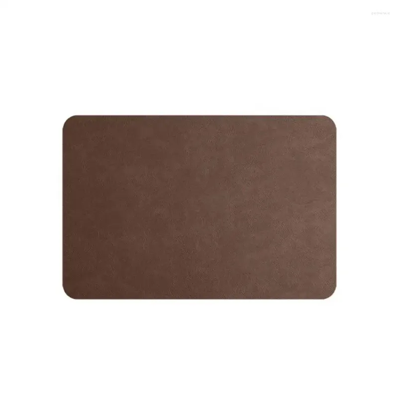 Table Mats Faux Leather Mat Waterproof Placemat Heat-resistant Non-slip Dining Protection Pad Dishwasher Safe Kitchen