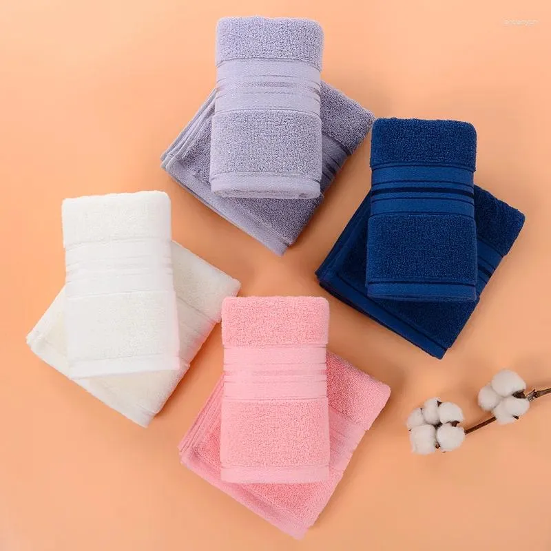 Towel 2/4/6 Pcs Pure Cotton Satin Plain Face For Daily Use At Home Washing And Bathing Multifunctional