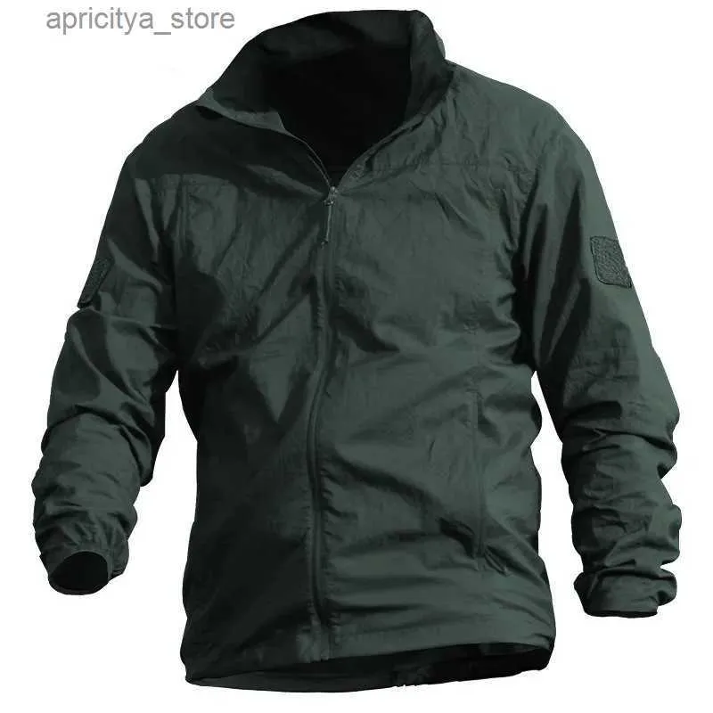 Outdoor Jackets Hoodies Fx-Outdoor Tactische huid Kleding voor mannen Ademende windjack Regenjas Zomerkleding FSTAR L48