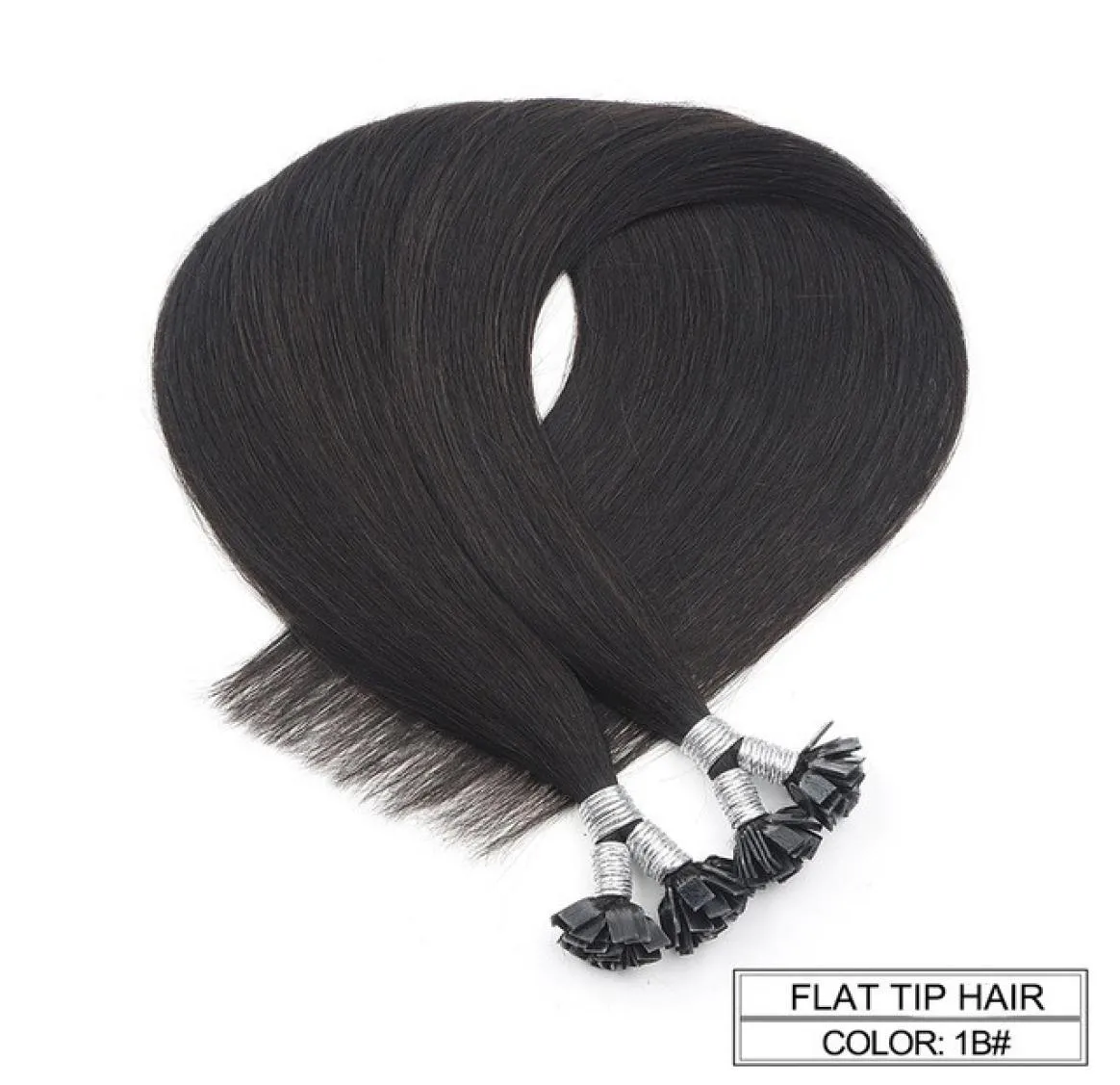 Extensões de cabelo humano de ponta plana 10gs cápsulas retas Cabelos pré -ligados 18039 2003922039039240390398784829