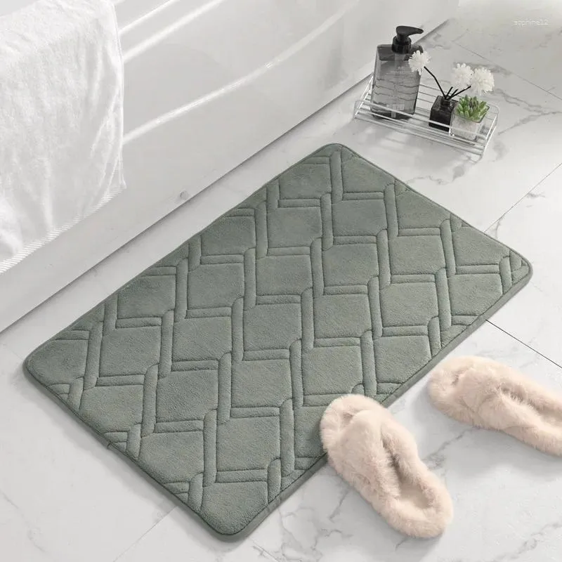 Tappetini da bagno in gambita tappeto tappeto tappeto tappeto non slip vasca da bagno tappeti laterali del piatto doccia bagno toormat wchet footpad