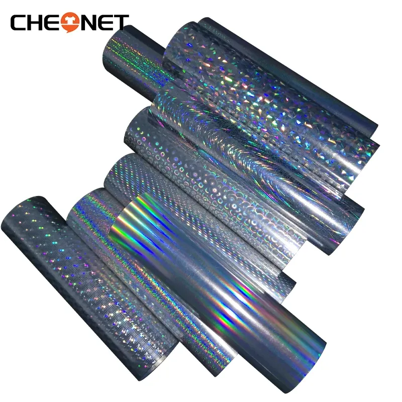 Films livraison gratuite 11Sheet 25cmx30cm Transfert de chaleur laser Vinyl Hologram Rainbow PVC Tshirt DIY Custom DIY Iron sur HTV Film