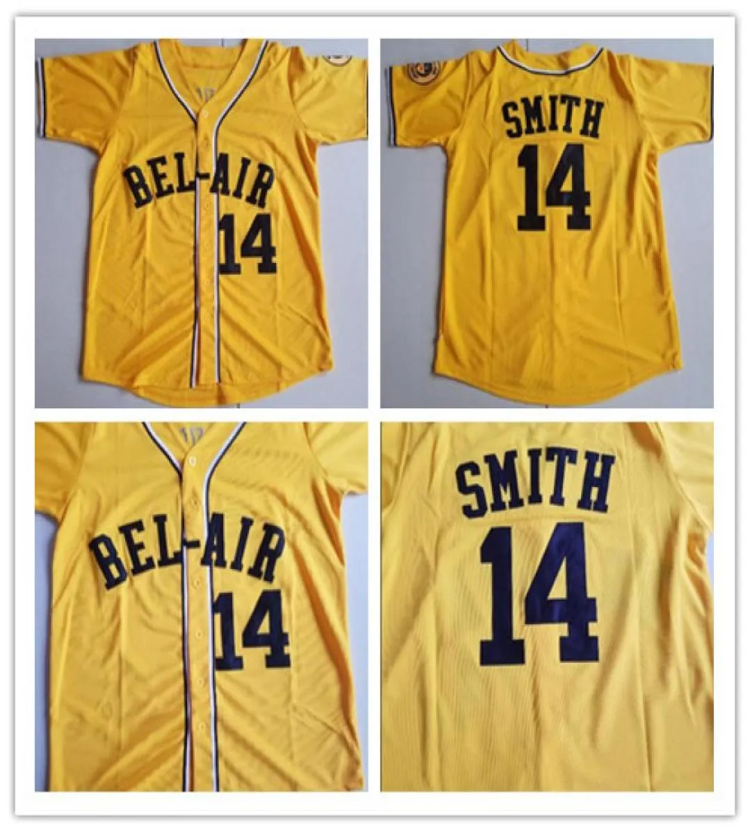 Will Smith 14 Belair Academy College College Baseball Jerseys قاموا بخياطة القمصان الفريدة الأمير الفريدة من Belair Prince Prince Of Belair