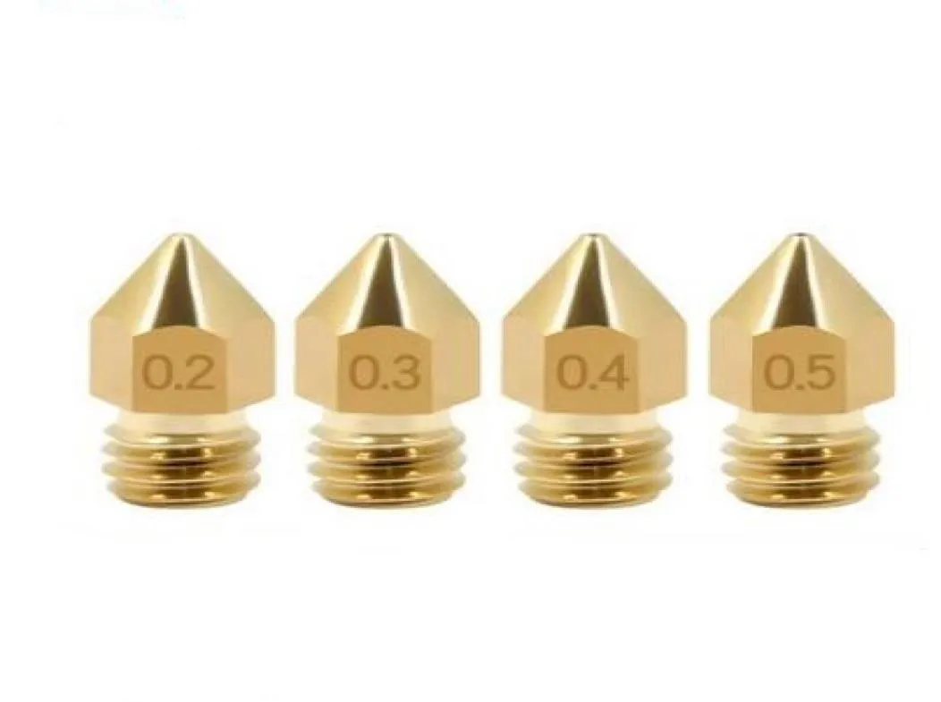 3mm 02mm 03mm 04mm 05mm 175mm 3d printer accessories mk8 Pointed Brass Nozzle Subband Lettering Copper Extruder Nozzle Makerb2479950