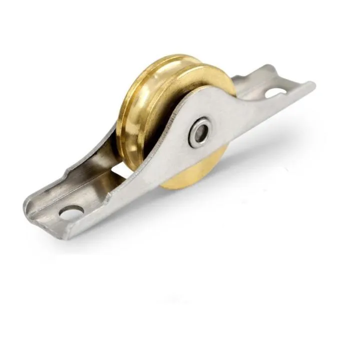 Porta deslizante Plástico Tela de aço Janela móvel Polia de alumínio de alumínio Brass Varanda Varanda Rolo Mudo Hardware Hardware Hardware6671105