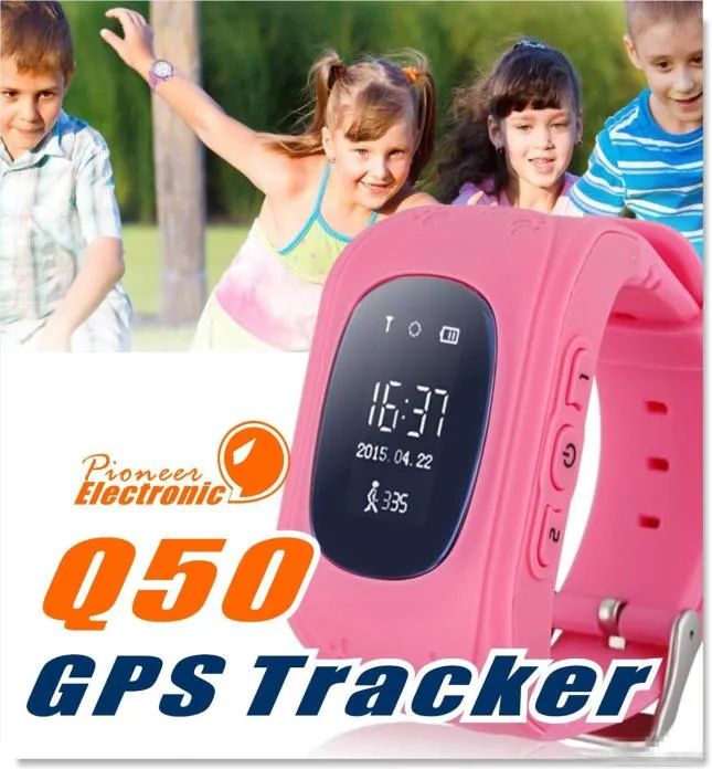 Q50 LCD GPS Tracker pour Child Kid Smart Watch SOS SAFE SAFE CALL LETROYER LOCATEUR LOCATEURS SMARTWATCH POUR LES ENFANTS ENFANTS ANTI LOS8177223