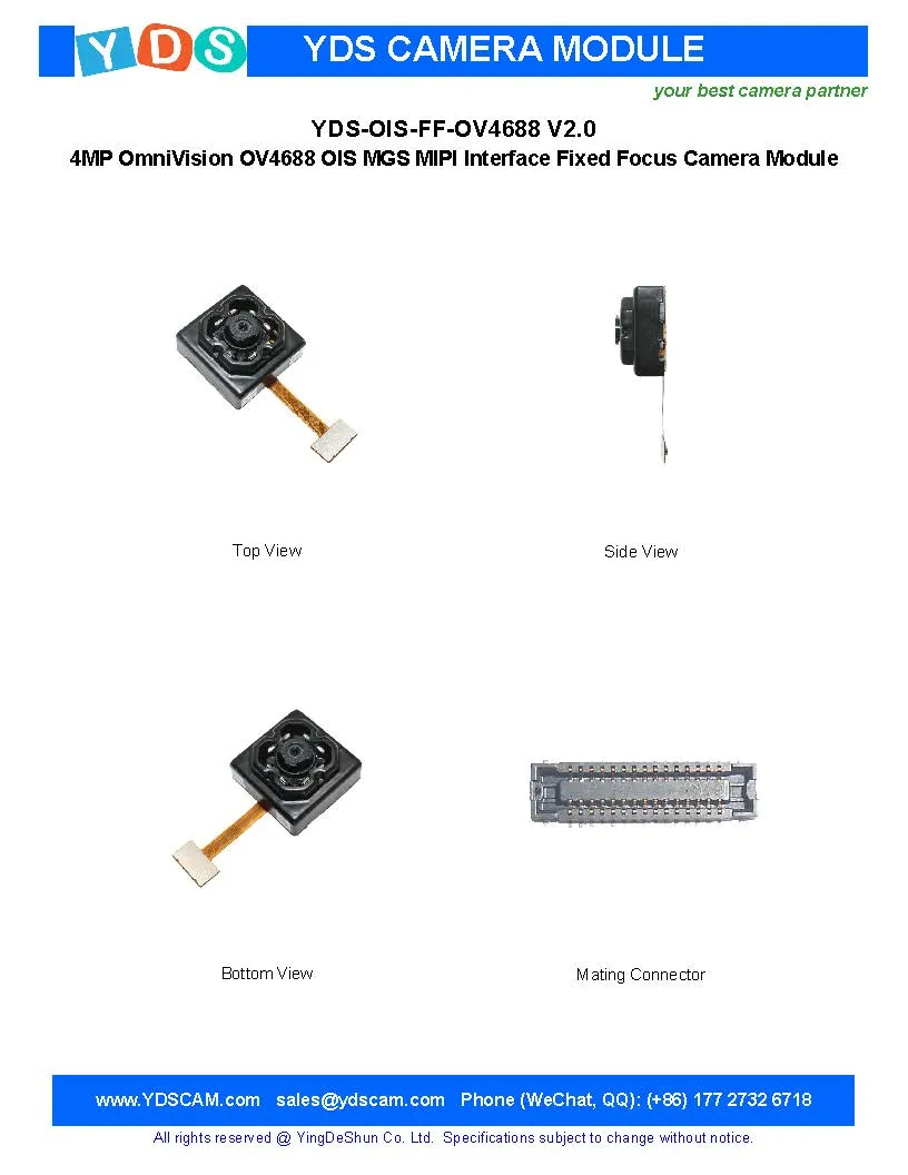 DHgate.com:4MP OV4688 OIS Fixed Focus Camera Module with MIPI Interface ...