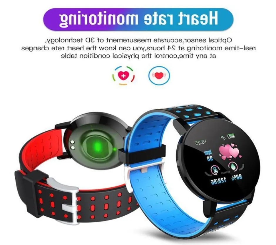 AD Smartwatch Round 2021 Monitor Sport Fitness Tracker Smart Watch Android Menwomen 119 Watertofl Blood Plus G22 996610999