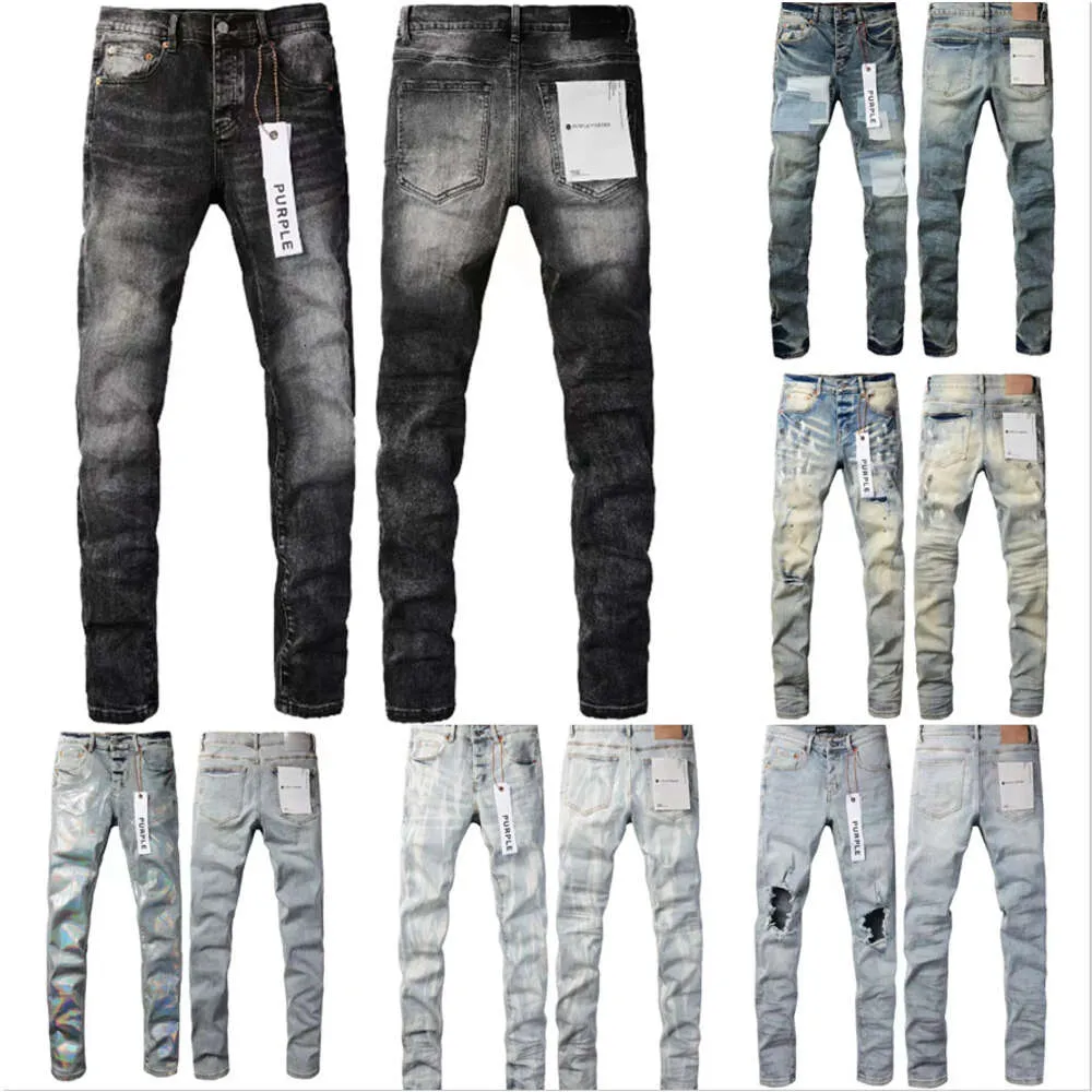 All Season Men Pantalon Classic Jeans Mens Quilting Ripped for Trend Pant Casual Solid Solid Classic Straight Jean pour Male Motorcycle Pant Mens FZ2404082