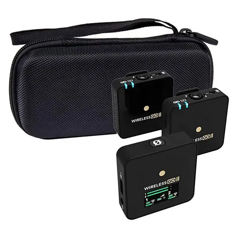 Accessori Hard Eva Travel Case di trasporto per cavalcate Wireless Go II/GO 2 Canale Doppia Compact Digital Wireless Microfono Sistema