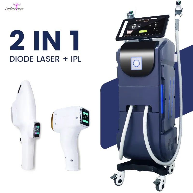 IPL -Hautverjüngung Permanent Haarentfernungsmaschine Ableitungsdioden Laserpigmentierung Entfernung Sommersprossen Entfernen Sie zartes PerfectLaser -Gerät