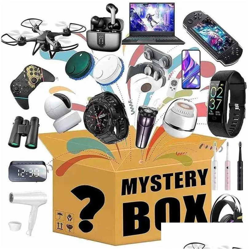 Party Favor Party Favor Laptop Cooling Pads Lucky Mystery Boxes Digital Electronic Det finns en chans att öppna som drönare smart watc dhtbl