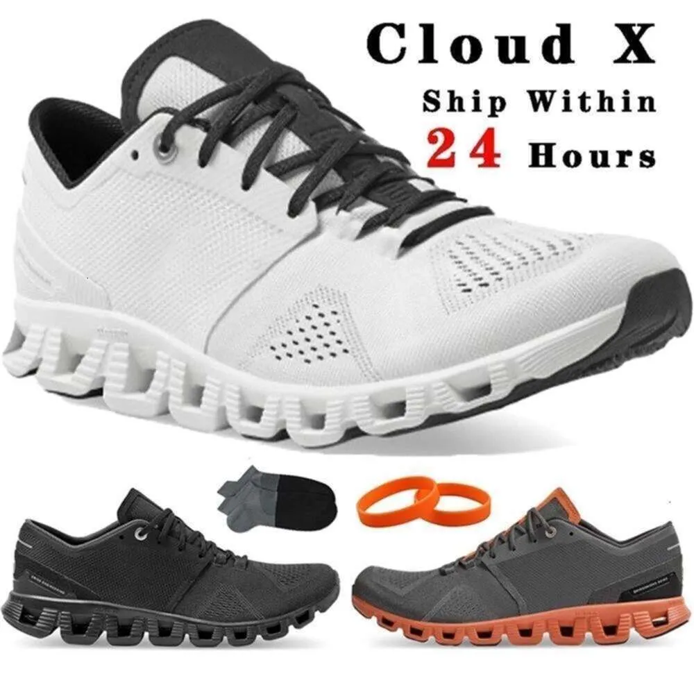Высококачественные дизайнерские дизайнерские обувь дизайнер Cloud X Мужчины черные белые женщины Rust Red Designer Sneakers Swiss Engineering Cloudtec дышащие мужские женские спортивные трэя