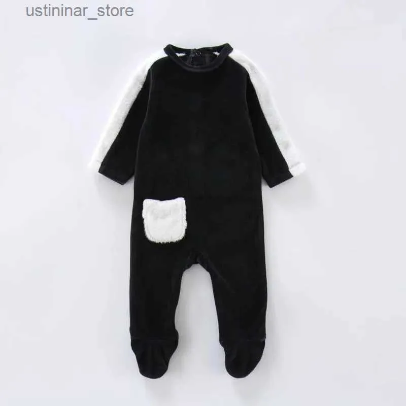 Rompers Bodysuit Bodysuit piżama ubrania dla dzieci długie rękawy Ubranie Dzieci Nowonarodzone dziecko Dzieci Dziewczyny Ubranie dziecięce kombinezon L47