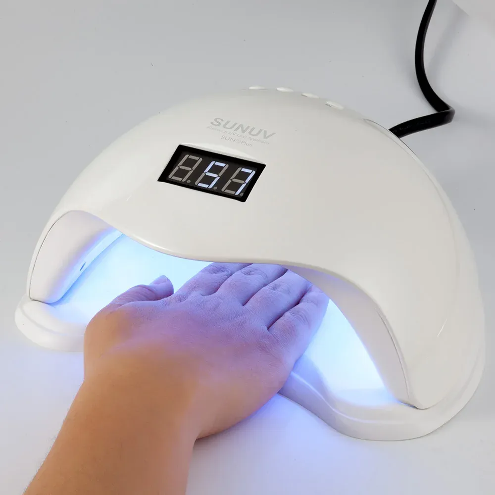 Jurken Sunuv Sun5 Plus 48W UV Licht nageldroger voor alle gels Dual Hands 36leds Manicure Lamp Auto Sensor Bodem