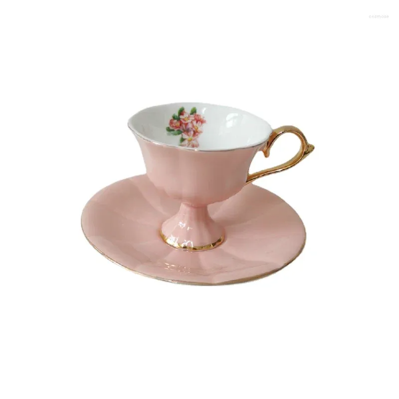 Filiżanki spodki hf chińskie filiżanki herbaty Zestaw porcelanowy Ekologiczny prosty mały ceramiczny spodek do kawy łyżka naczynia xicara napój naczyń