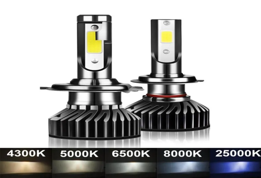 1Pair 80W 14000LM bil Haedlight H4 H7 H1 LED H8 H9 H11 4300K ​​5000K 6500K 8000K 25000K Auto Fog Light 16000lm 12V LED Bulb2648498