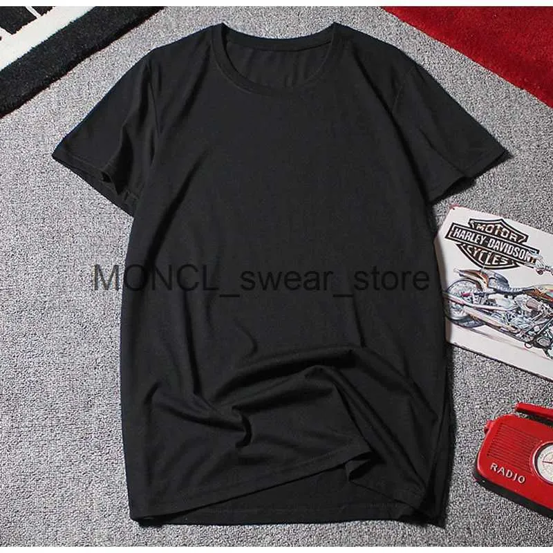 T-shirty męskie letnie koszulki plus rozmiar duże 6xl męskie swobodne 8xl 10xl bawełniane proste koszulki domowe solidny kolor czarny h240408