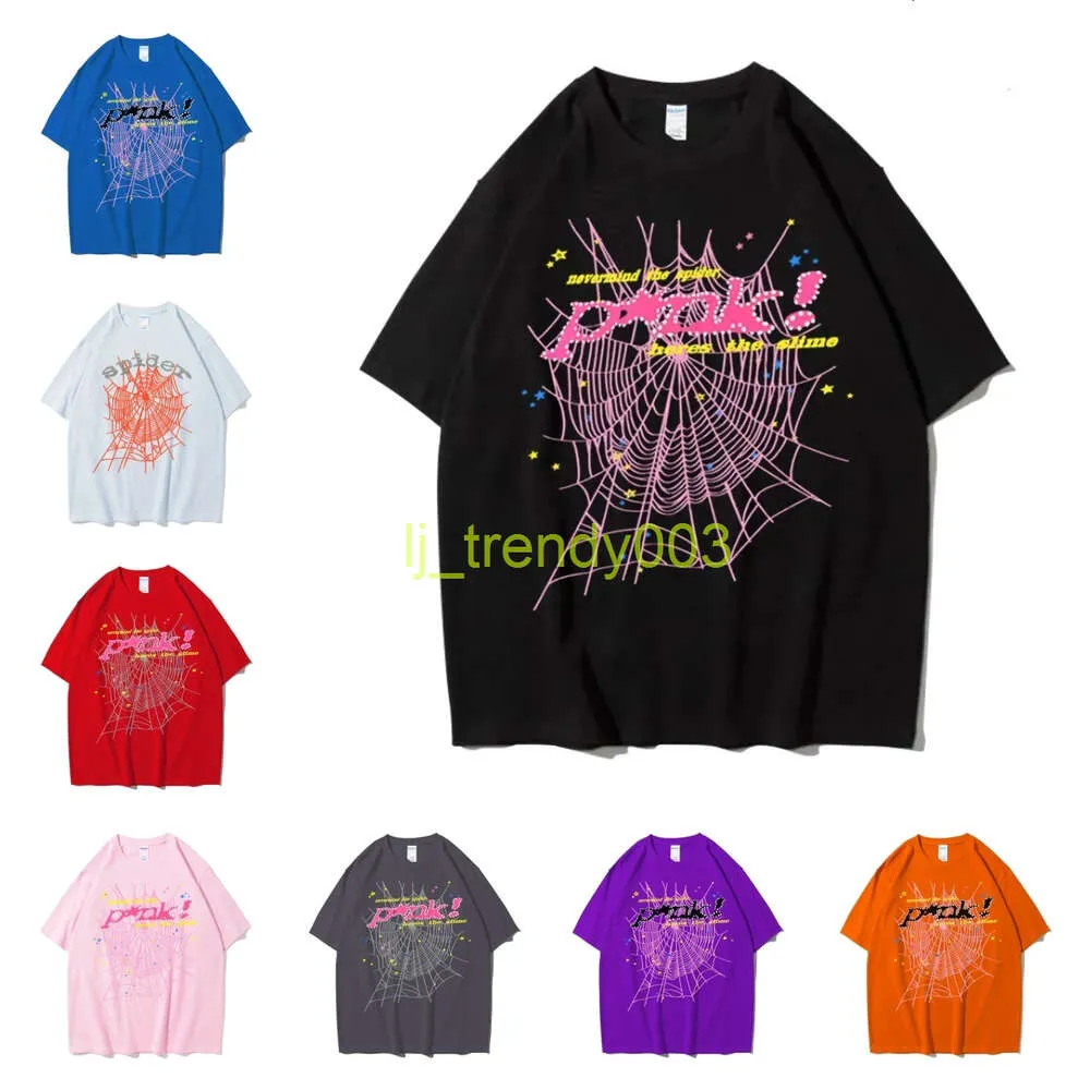 Sweat à capuche pour femmes SP5der 555 T-shirt T-shirt Street Vêtements Spider Web Pattern imprimé Couple de sport Salle Sports Wear Designer Top Top European S-2xl KJ
