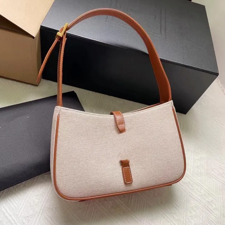 Leder Umhängetasche Luxus -Leinwand Frauen -Tasche Neue Designer Luxus Handtaschen Umhängetasche Klassische Kapazität Stilvoller Achselstasche