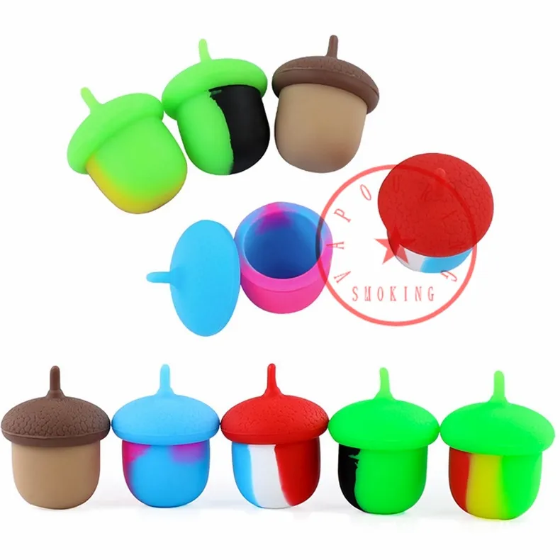 Mini 5 ml colorate ghiorns in stile gorgogliatore bong fumato silicone contenitori di cera antiaderente contenitore per pillola per contenitore barattolo barattolo barattolo per olio di petrolifera di letta per tubo di pentola.