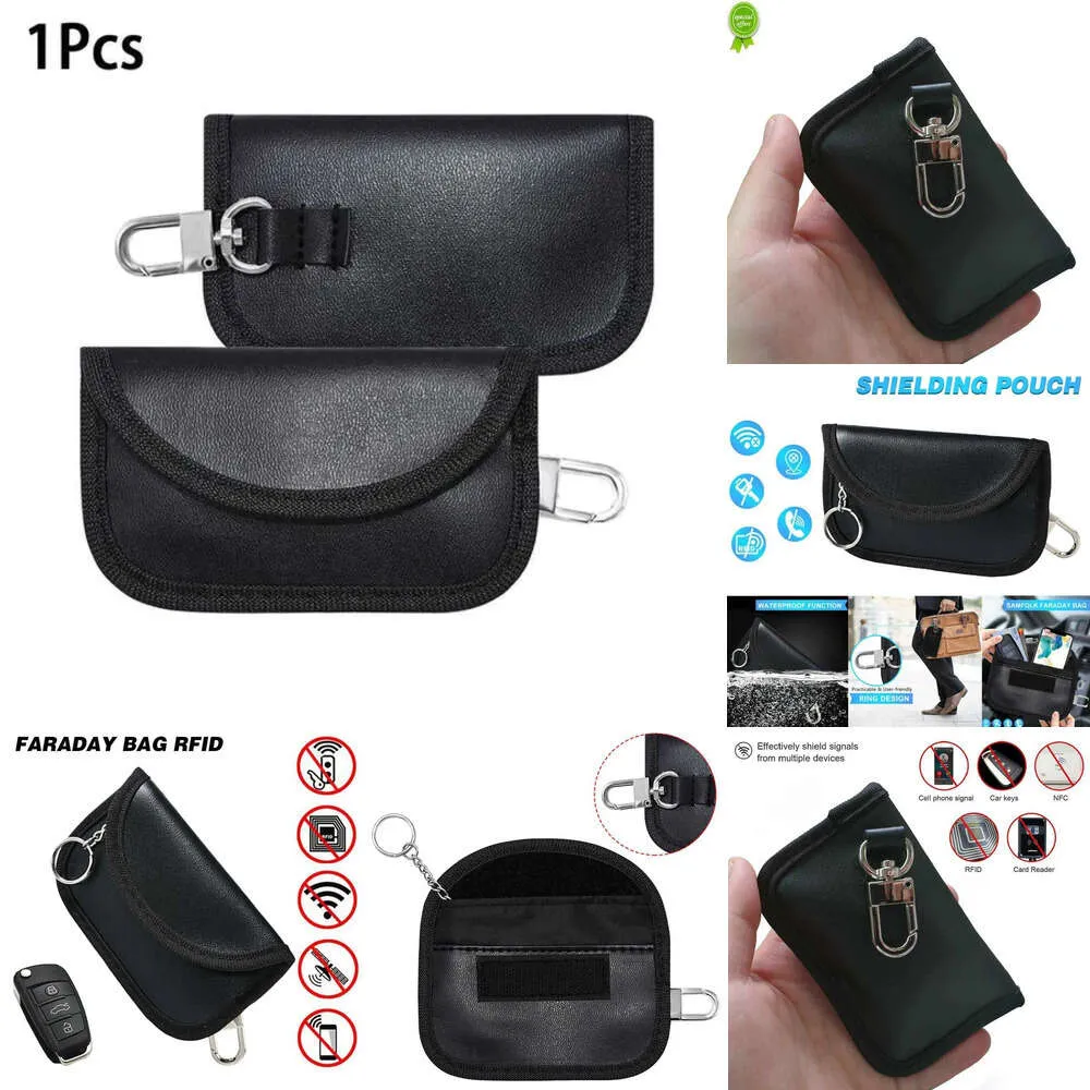 Nuovo sacchetto di blocco FOB Lock Blocco Bloccaggio Mini Portafoglio Case PU per chiavi senza chiave RADIAZIONE Protezione da radiazione Borse per auto