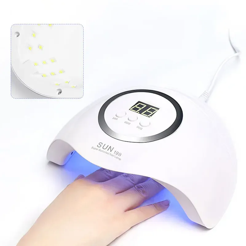 Kits 48w Uv Led Lamp Durable for Nails Polish Without Hurting Hands 5 Seconds Fast Drying Light Therapy Lamp 24 Lamp Beads