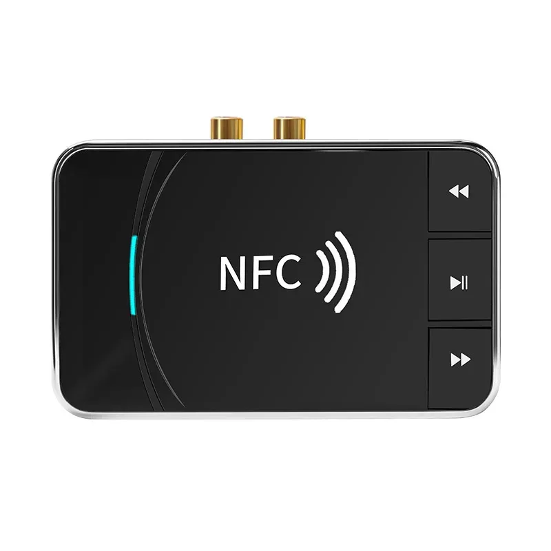 Adapter TONLISH NFC 2 in 1 Bluetooth Audio Transmitter Receiver 15m Transmission Distance Lossless Sound Quality with USB RCA AUX Ports